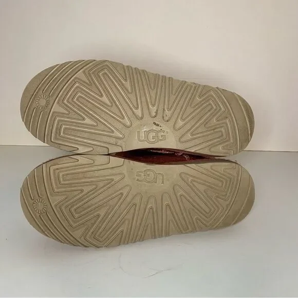 UGG Classic Short Il Boots Glitter Hot Pink Water Resistant Size 6 - Picture 6 of 7